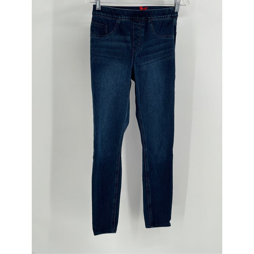 Spanx Jegging Jeans Women Size Small Blue Skinny Stretch High Rise